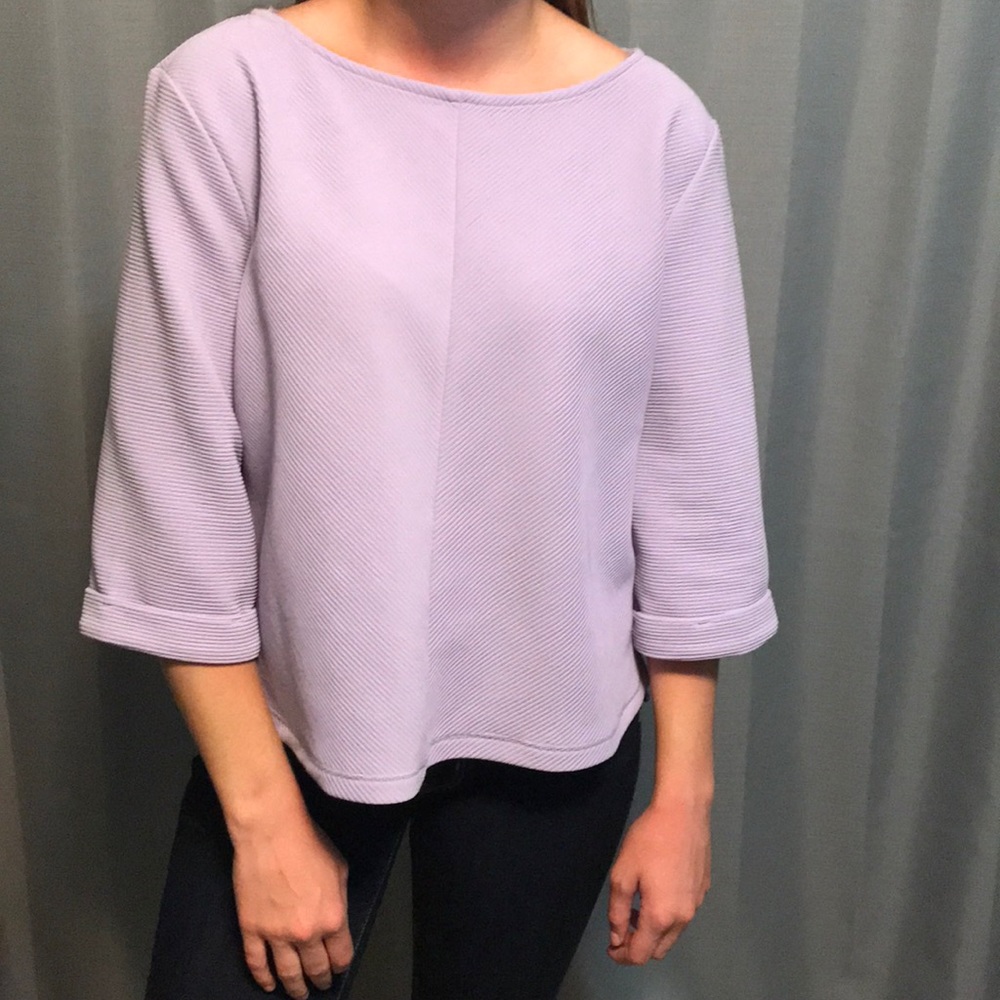 Purple quarter sleeve
